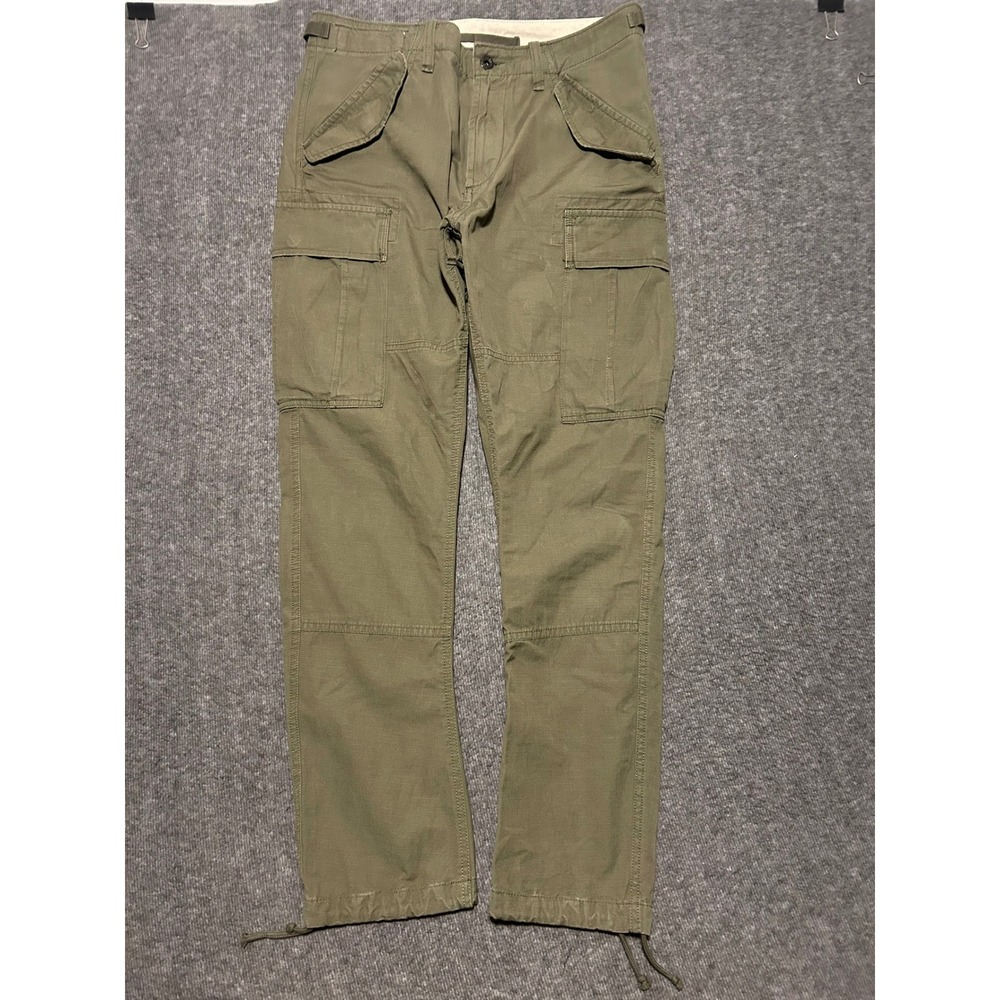 Polo ralph lauren ripstop slim fit cargo pants green army fit 32X29 (tag 31X30)